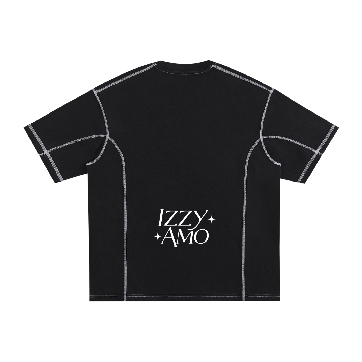 HER EYES Contrast-Stitched Cotton T-Shirt