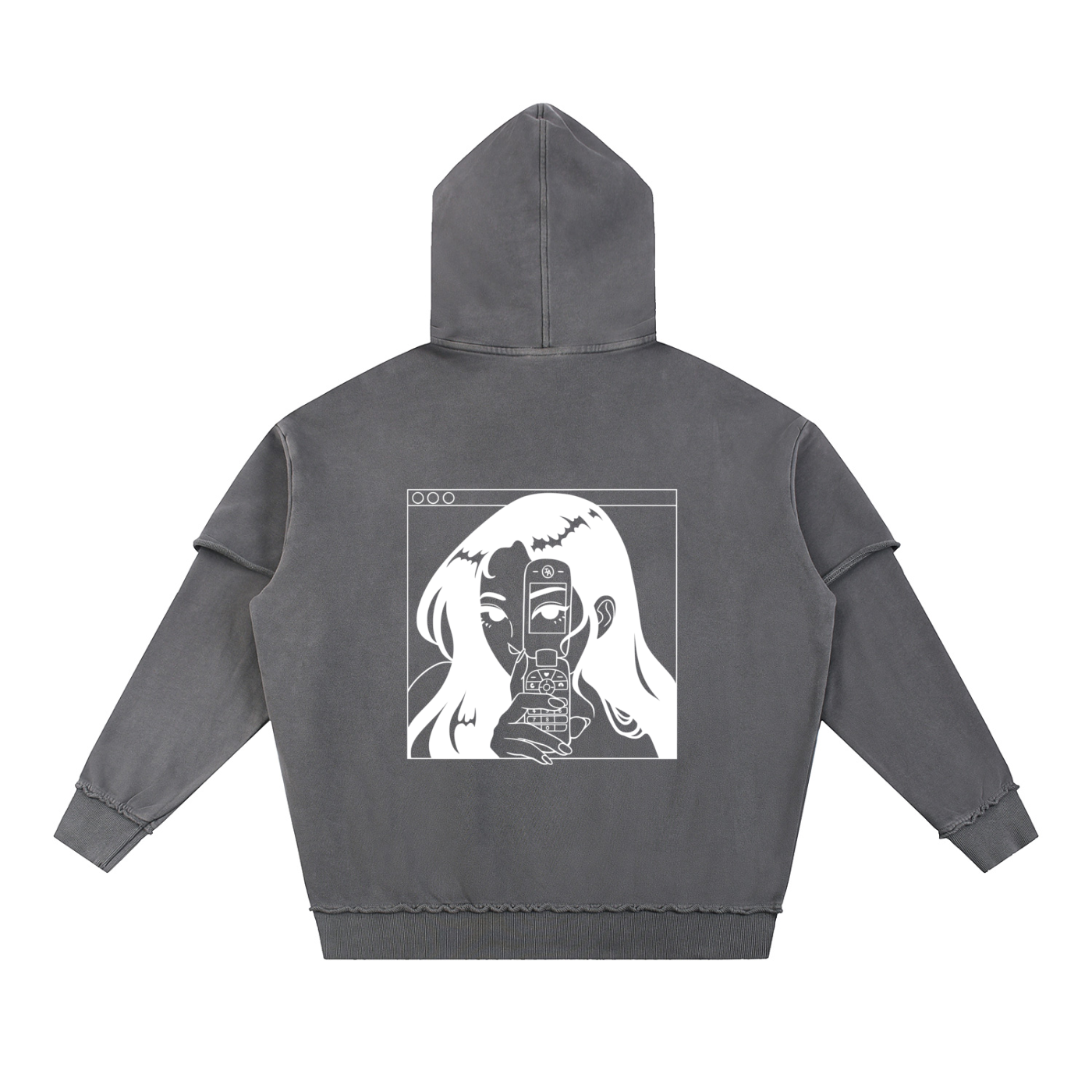 IA Raw Edge Double Layered Hoodie