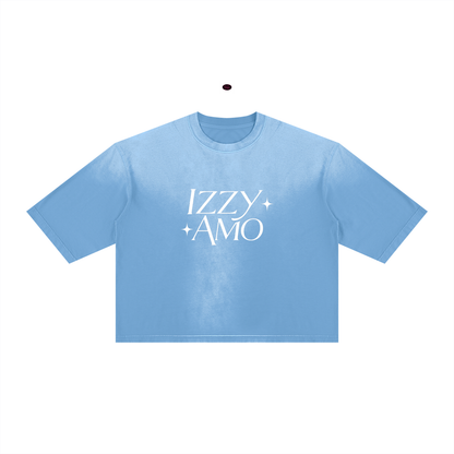IZZY AMO Unisex Vintage-Wash Boxy T-Shirt