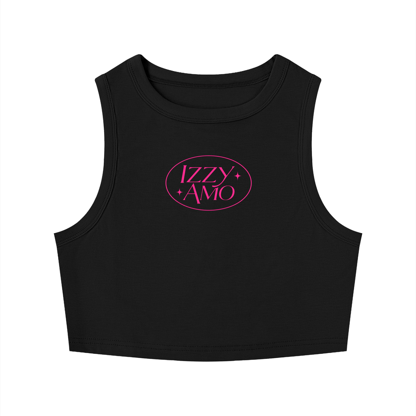 IZZY AMO Women's Crewneck Cropped Tank Top