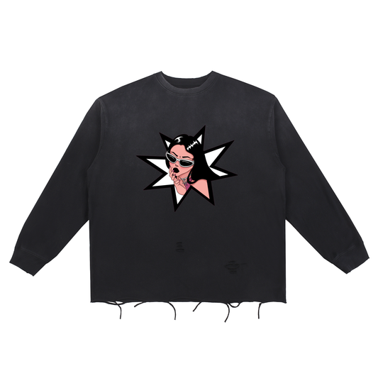 FAVORED SON Unisex Raw-Edge Cotton Longsleeve