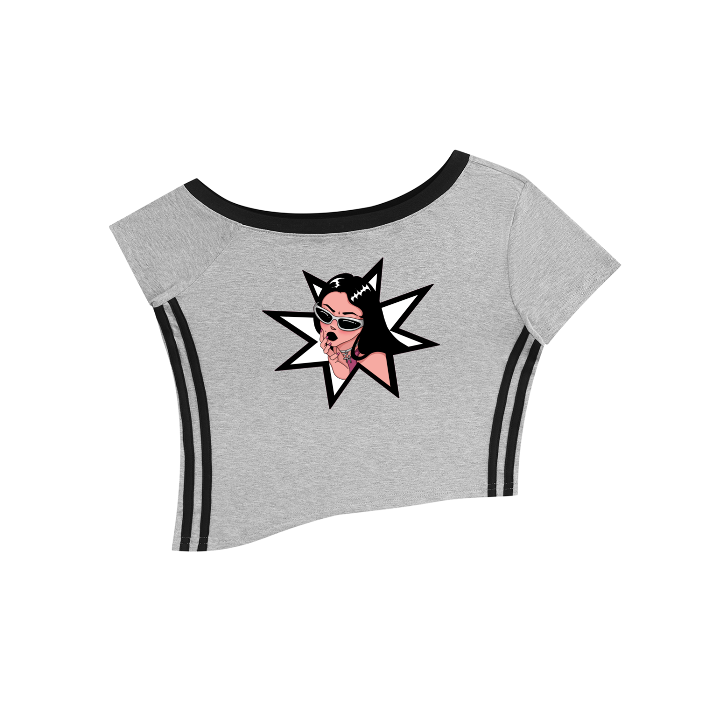 FAVORED SON Women's Racer Cropped T-Shirt