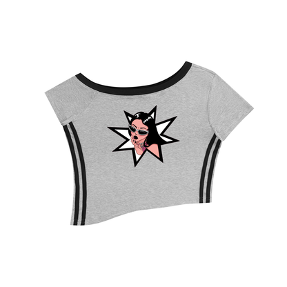 FAVORED SON Women's Racer Cropped T-Shirt