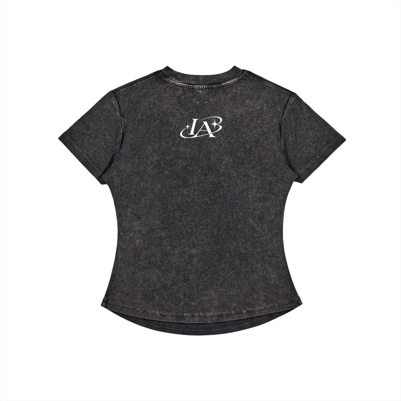 IZZY AMO Women's Vintage Washed Bodycon Cotton T-Shirt